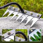 Garden Rake Head Iron Multi-Tine Weeding & Soil Aeration