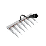 Garden Rake Steel Pointed Tines for Weeding and Soil Loosening
