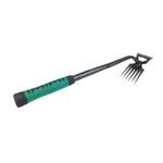 Garden Rake Steel Tines & Non-Slip Handle
