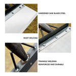 Garden Scraper Steel Weeding & Planting Ergonomic Handle