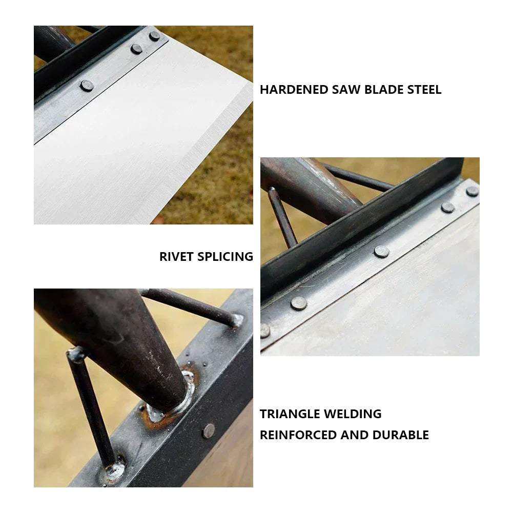 Garden Scraper Steel Weeding & Planting Ergonomic Handle