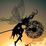Garden Sculpture Laser-Cut Powder-Coated Steel Weather-Resistant