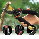Garden Shears Hardened Steel Blades Ergonomic Ratchet Handle