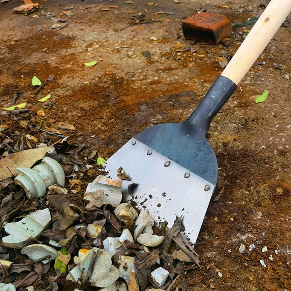 Garden Shovel Alloy Steel Flat Blade 10 Inch