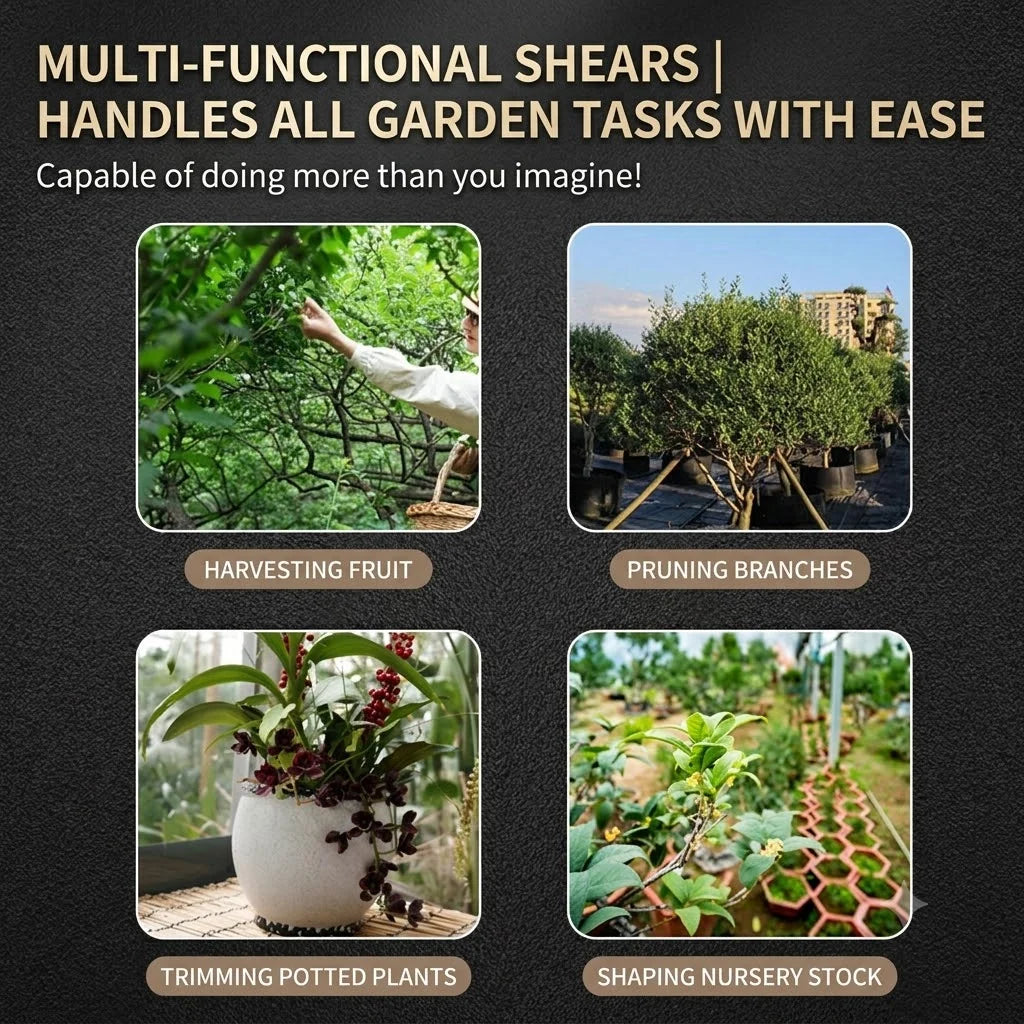Garden Snips Slender Metal Blades for Precise Cuts