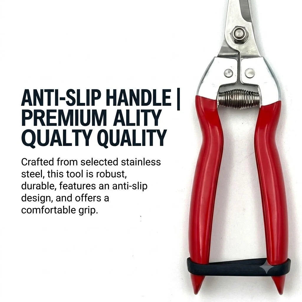 Garden Snips Slender Metal Blades for Precise Cuts