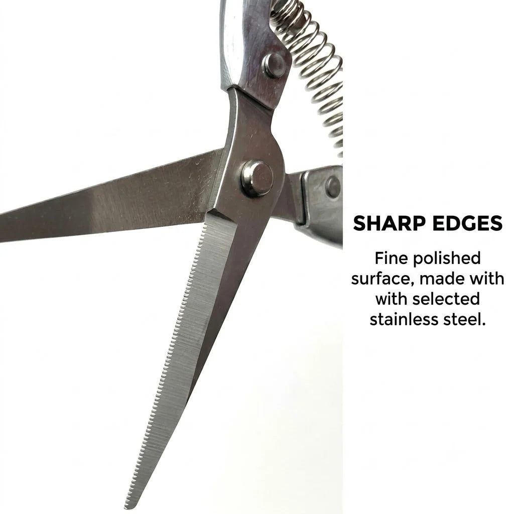 Garden Snips Slender Metal Blades for Precise Cuts