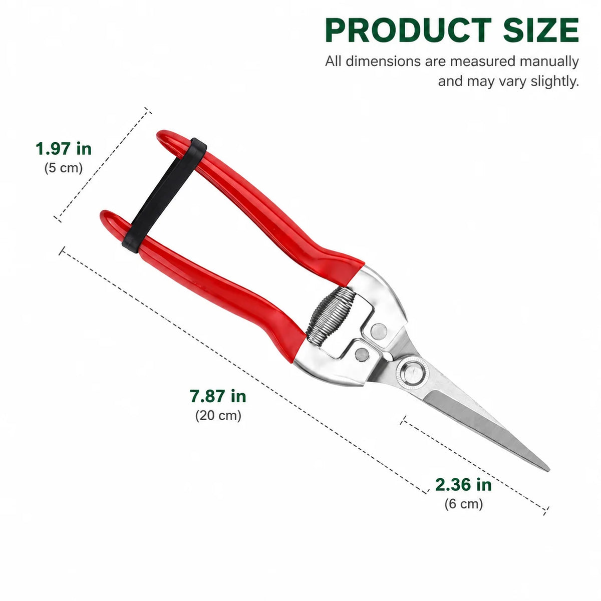 Garden Snips Slender Metal Blades for Precise Cuts
