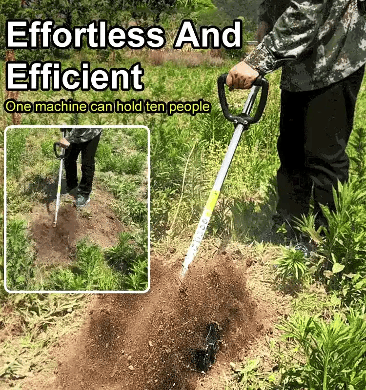 Garden Soil Loosener Wheel & Lever Time-Saving