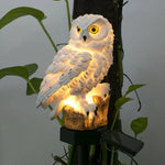 Garden Solar Light Owl-Shaped Warm LED Weather-Resistant