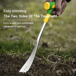 Garden Spade 3-Prong Stainless Steel Ergonomic Grip
