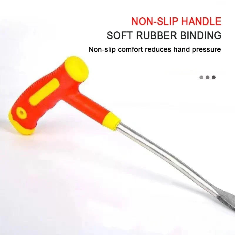 Garden Spade 3-Prong Stainless Steel Ergonomic Grip