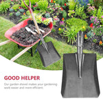 Garden Spade Tempered Carbon Steel Ergonomic Handle