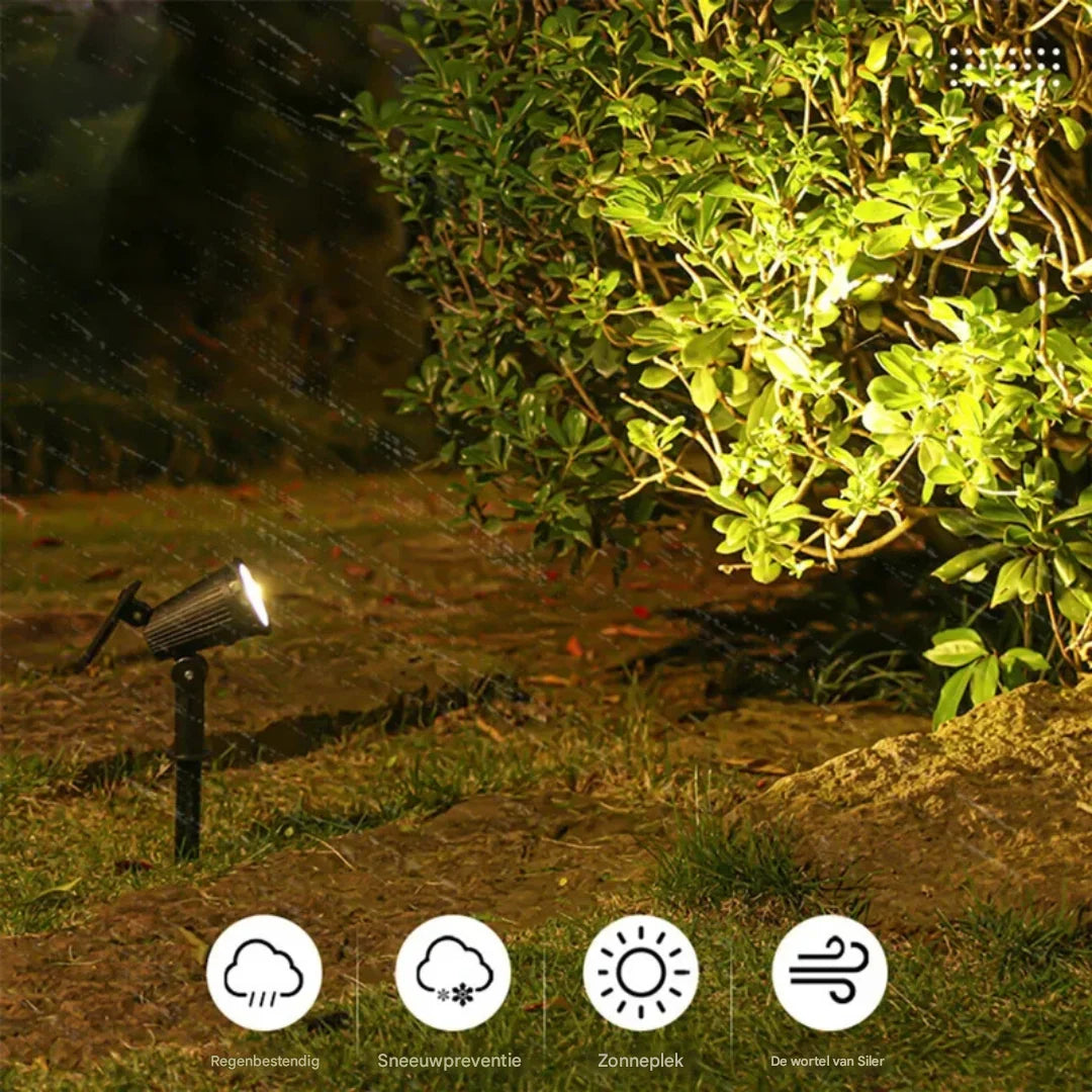 Garden Spotlight Solar Powered 9-Color IP55