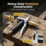 Garden Spray Gun High-Pressure Adjustable Nozzle Ergonomic Trigger Lock