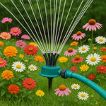Garden Sprinkler 360° Rotating 12 Adjustable Tubes