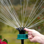 Garden Sprinkler 360° Rotating 12 Adjustable Tubes