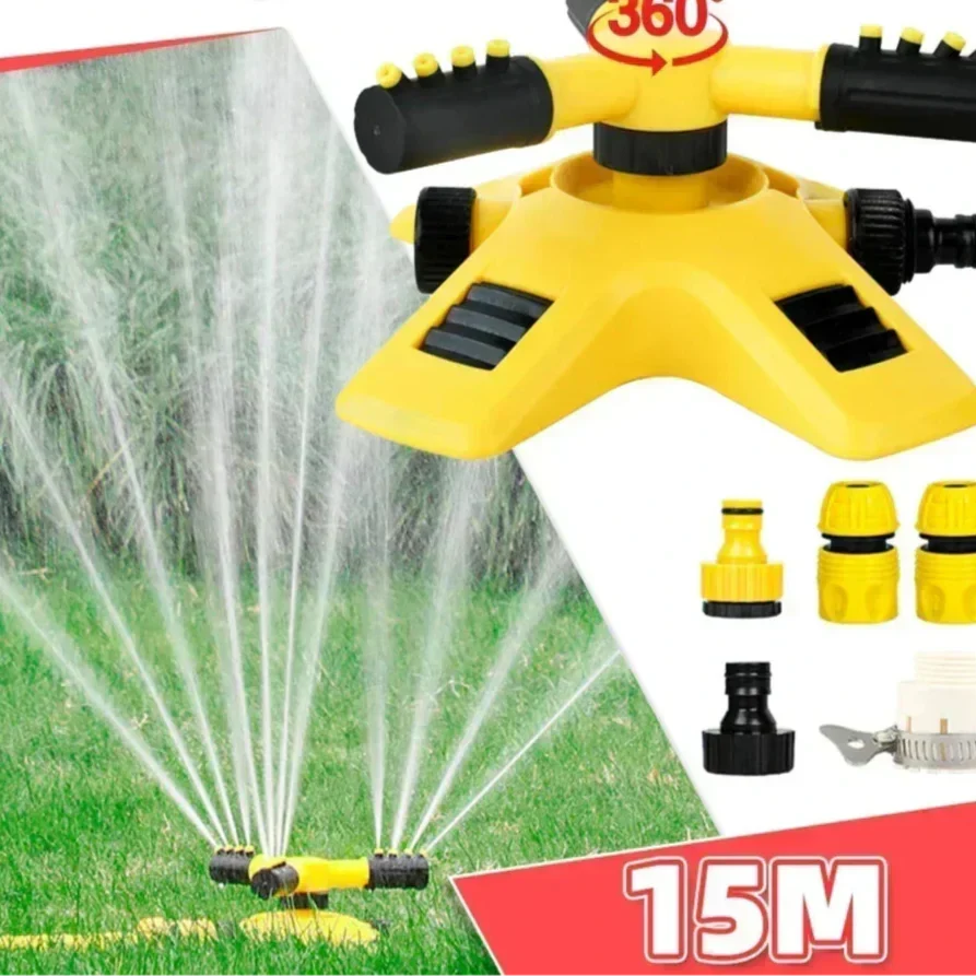 Garden Sprinkler 360° Rotating Up To 49 Ft
