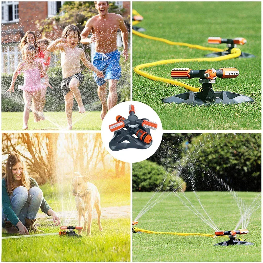 Garden Sprinkler 360° Rotation Adjustable Nozzles