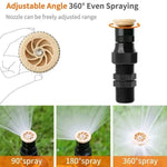 Garden Sprinkler 360° Rotation Adjustable Spray Ground Spike