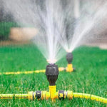 Garden Sprinkler 360° Rotation Adjustable Spray Ground Spike