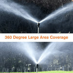 Garden Sprinkler Automatic Rotating Retractable Tripod