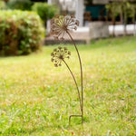 Garden Stake Flower Design Powder Coated Metal