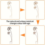 Garden Stake Flower Design Powder Coated Metal