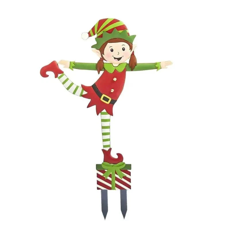 Garden Stake Iron Weather-Resistant Elf