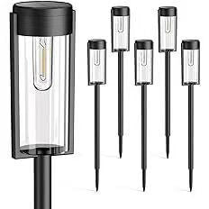 Garden Stake Lantern Solar-Powered LED Weather-Resistant