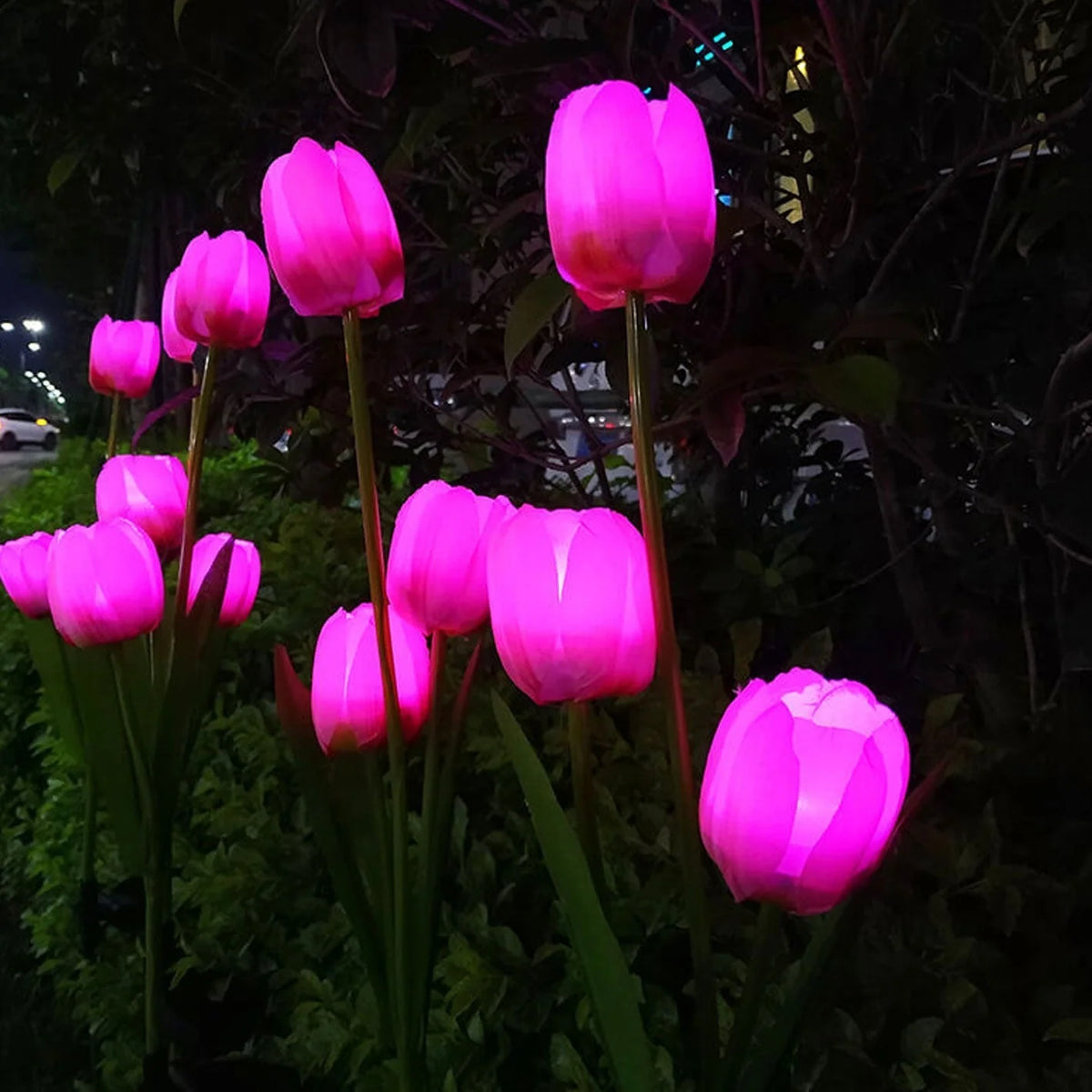 Garden Stake Light Solar LED Tulip 300 Lumens