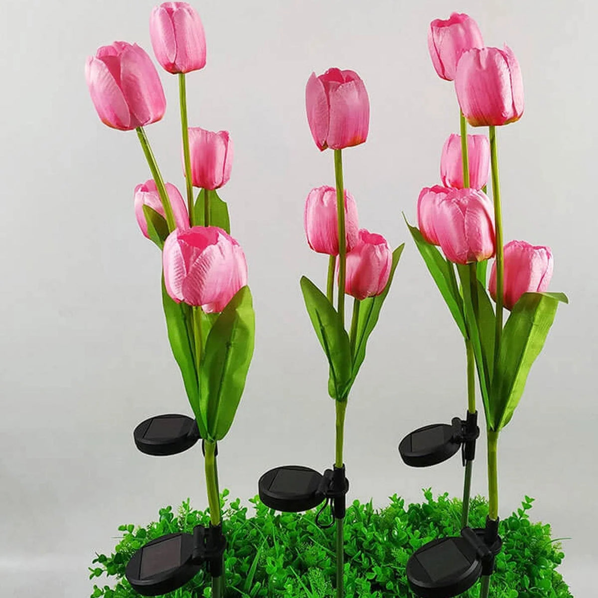 Garden Stake Light Solar LED Tulip 300 Lumens