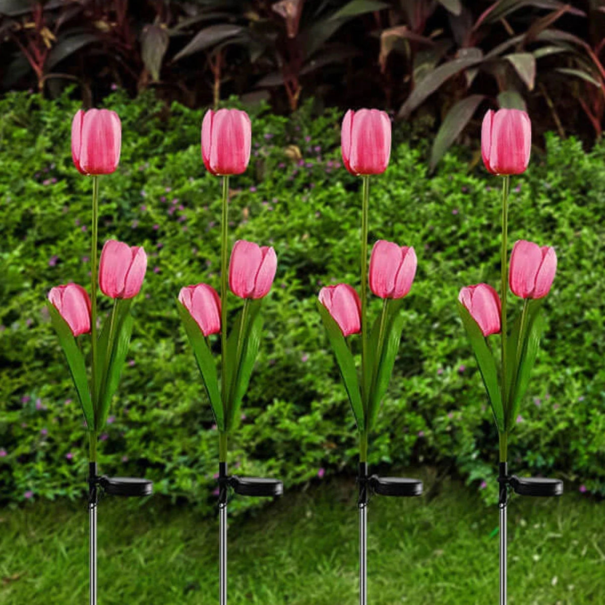 Garden Stake Light Solar LED Tulip 300 Lumens