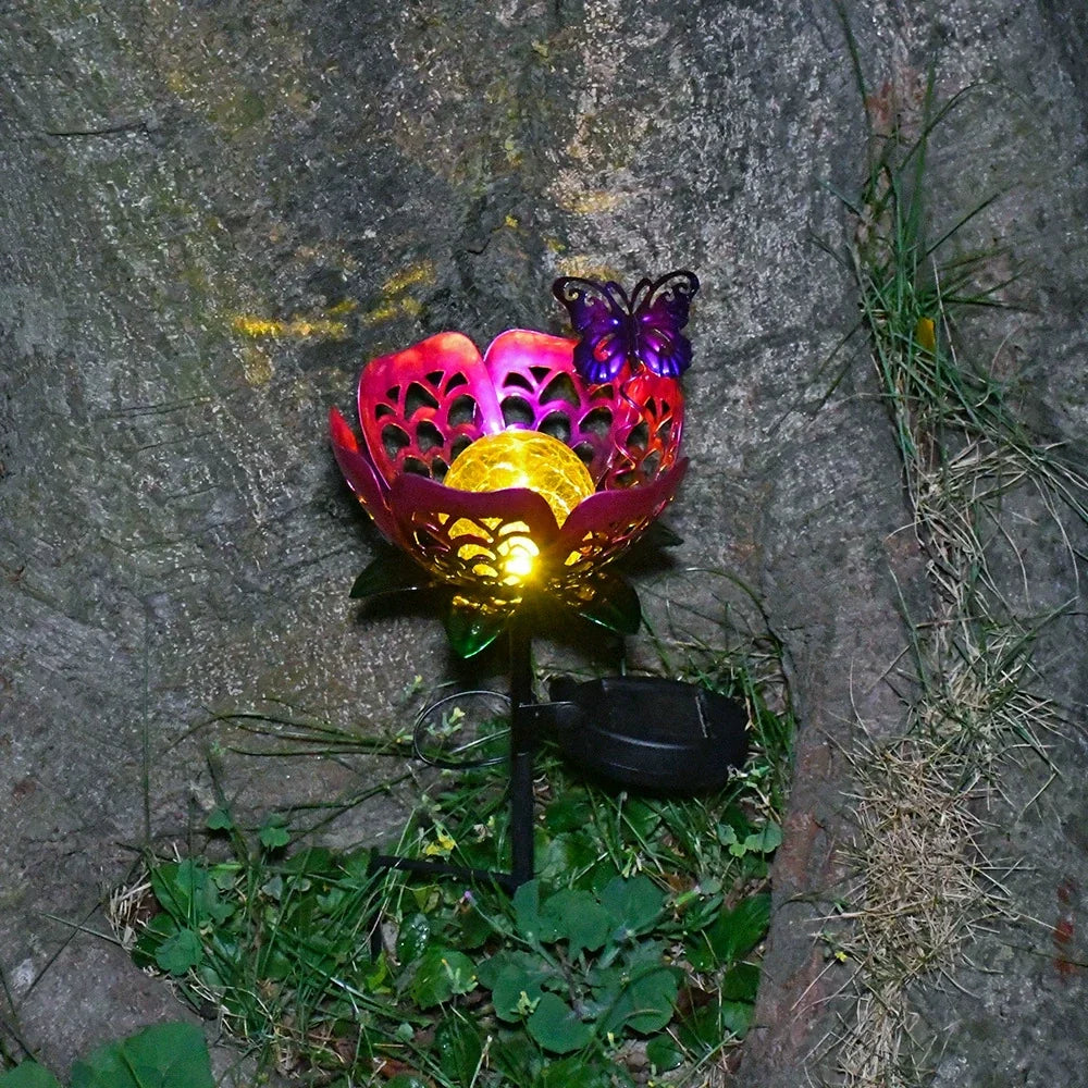 Garden Stake Light Solar-Powered Sunflower Projection
