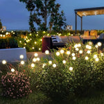 Garden Stake Lights Solar Flexible Stems Set of 6
