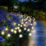 Garden Stake Lights Solar Flexible Stems Set of 6