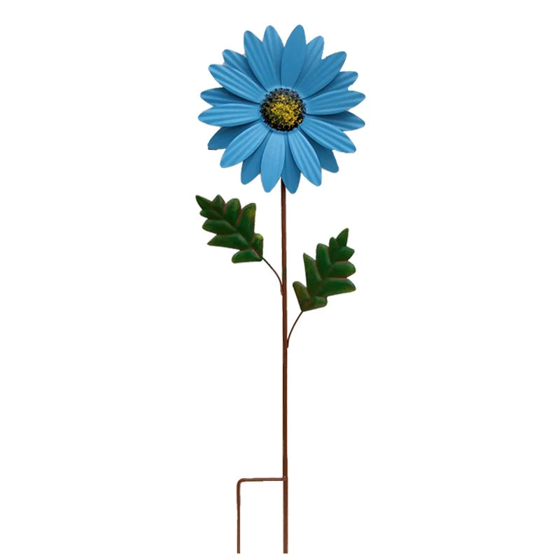 Garden Stake Sunflower Metal & Weather-Resistant