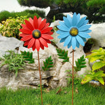 Garden Stake Sunflower Metal & Weather-Resistant