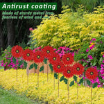 Garden Stake Sunflower Metal & Weather-Resistant