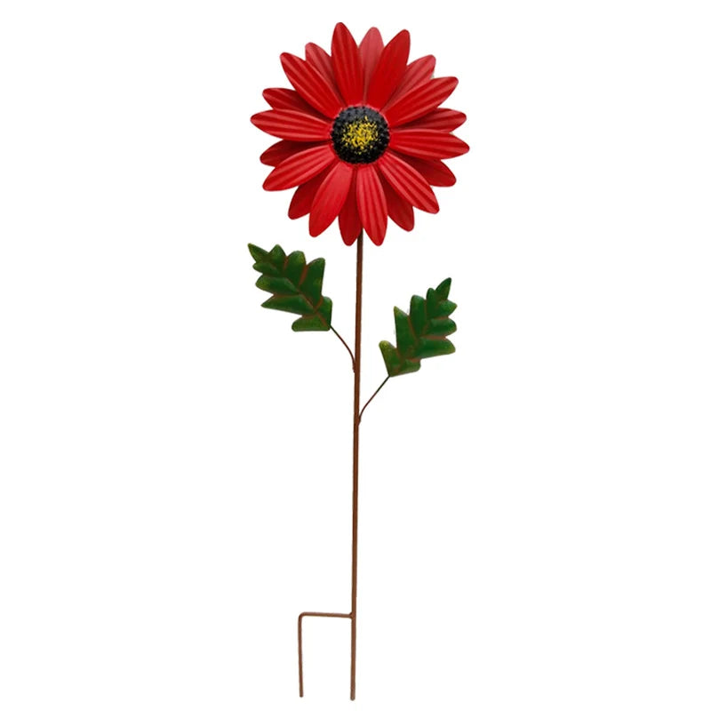 Garden Stake Sunflower Metal & Weather-Resistant