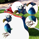 Garden Statue Iron Flamingo Outdoor Décor
