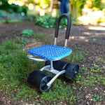 Garden Stool 360 Degree Swivel Adjustable Height Ergonomic Back