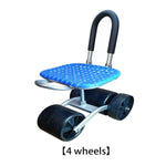 Garden Stool 360 Degree Swivel Adjustable Height Ergonomic Back