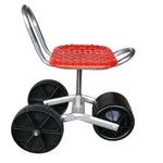 Garden Stool Adjustable Height 360 Degree Swivel Rolling Wheels