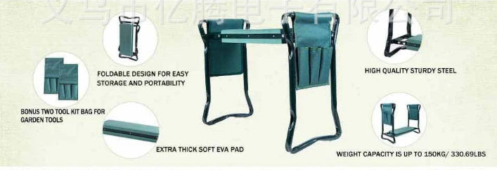 Garden Stool Collapsible Seat & Storage Bag