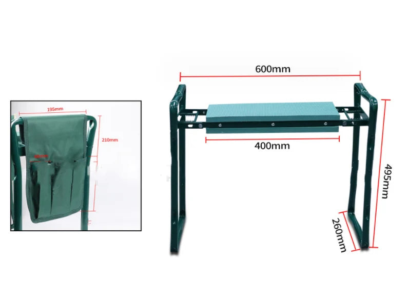 Garden Stool Collapsible Seat & Storage Bag