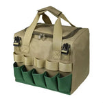Garden Stool Foldable With Removable Tool Bag Multiple Pockets