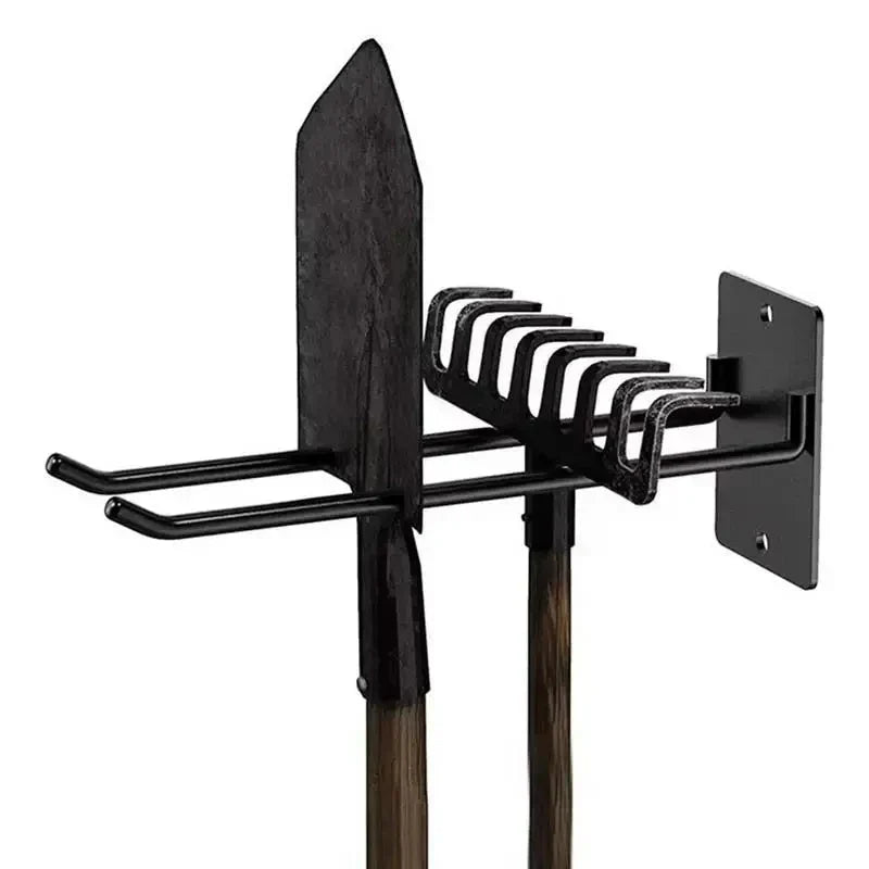 Garden Tool Holder Carbon Steel Wall-Mounted Non-Slip