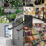 Garden Tool Holder Carbon Steel Wall-Mounted Non-Slip