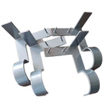Garden Tool Holder Wall-Mounted Heavy-Duty Metal
